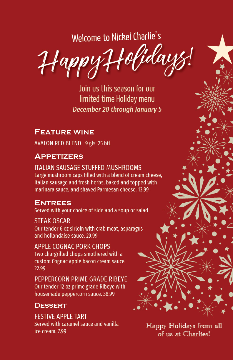 Holiday Menu